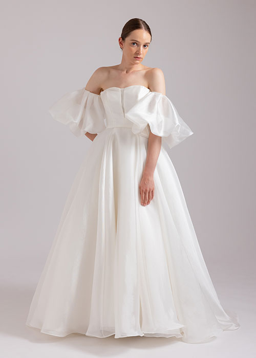 プリンセスラインのウェディングドレス